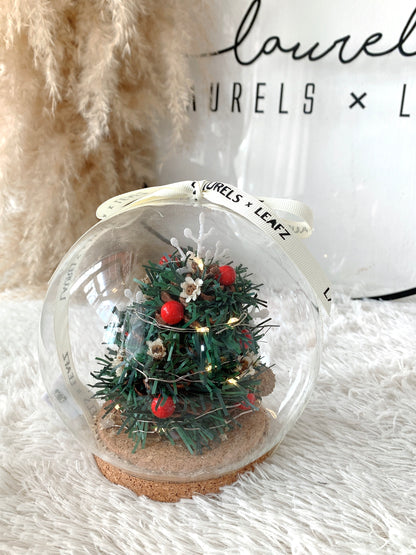 Christmas Tree Bell Jar(Include LED Light)
