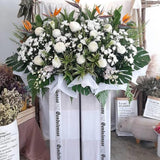 Solemn Solace Condolences Flower Stand