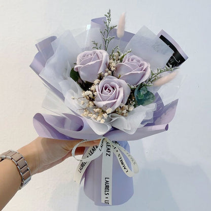 Aurora Rosey Soap Flower Bouquet | Top Florist in JB