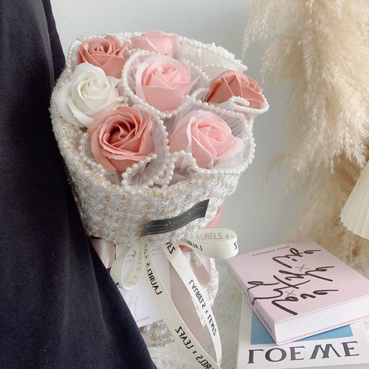 Classic Sweet Soap Rose Bouquet - Pink | Laurel & Leafz | Top Florist in JB